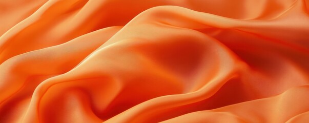 Obraz premium Flowing orange cloth background,