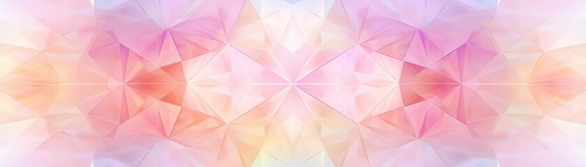 Pastel kaleidoscope patterns with geometric precision, anniversary theme, hypnotic and artistic