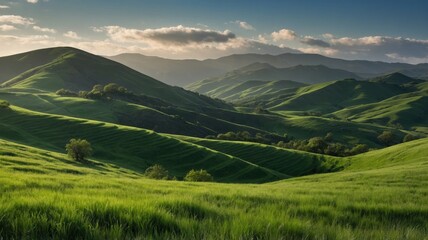 Obraz premium panorama of the mountains in summer