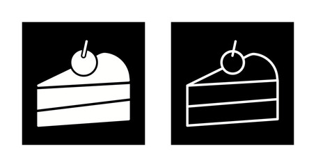 Cake Slice Icon Design