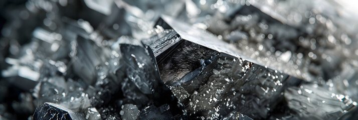 Close-up view of raw Zinc element showing its unique texture and color