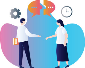 Collaboration Vector Illustration