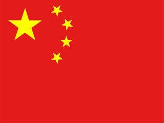 Illustration vector graphic of the Chinese flag