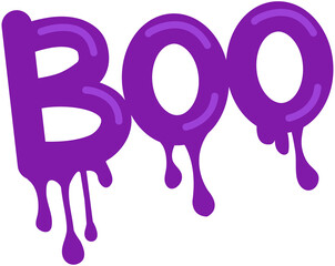 Halloween Word Flat Style Icon
