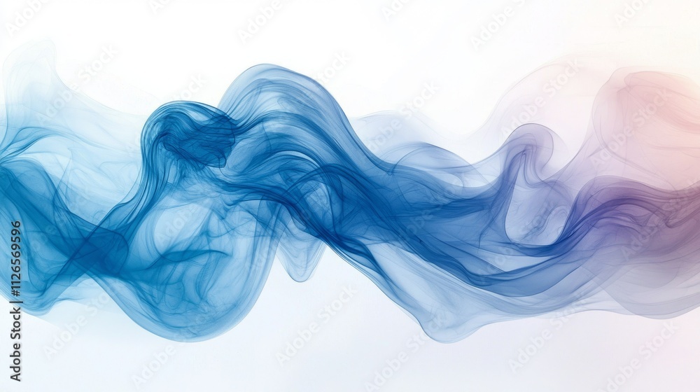 Poster Shades of blue intermingle and flow effortlessly, creating a calming and artistic display that evokes tranquility and harmony. The gentle motion captivates the senses