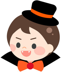 Halloween Cute Vampire Icon

