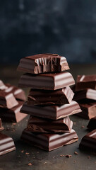 stack of chocolate
