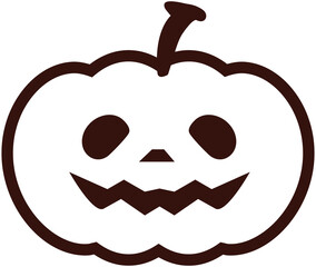 Halloween Pumpkin Line Icon
