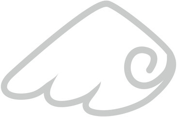 Angel Wings Icon, Line Style
