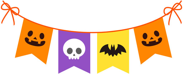 Halloween party banner icon
