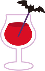 halloween drink flat style icon