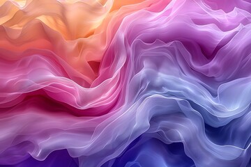 Fototapeta premium Colorful Abstract Fluid Waves with Soft Patterns for Art and Design Inspiration