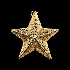 golden christmas star