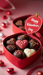 バレンタインデーのチョコレート詰め合わせ