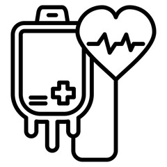 blood donation single icon