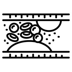 blood clot single icon