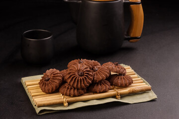 Kue Semprit Coklat or Chocolate Butter Cookies is a Traditional Indonesian Cookies for Ied Al Fitr.