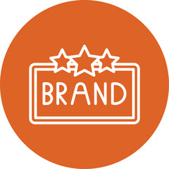 Brand Identity line circle icon