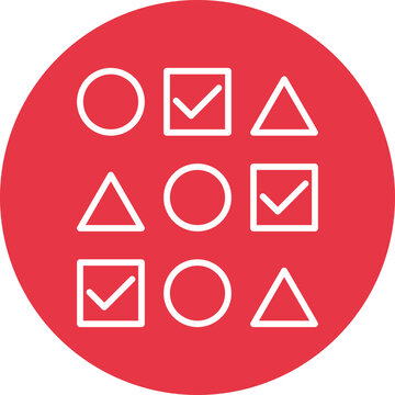 Data Sampling line circle icon