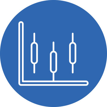 Scatter Plot line circle icon