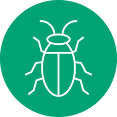 Insect Egg line circle icon