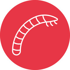 Insect Larva line circle icon