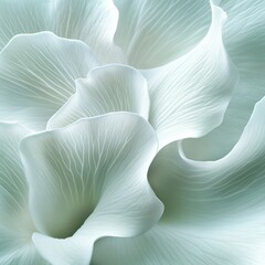 Abstract Pastel Green Flower Petals