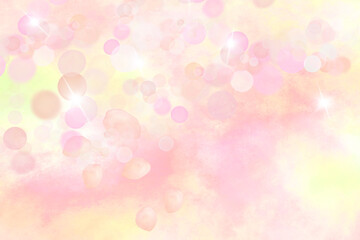 ピンクのかわいいキラキラエフェクトの背景