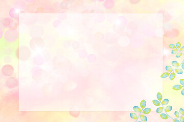 ピンクのかわいいキラキラエフェクトの背景