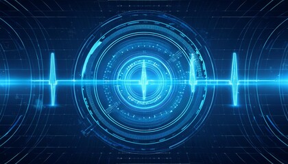 abstract medical technology background blue innovation medicine concept 3d render