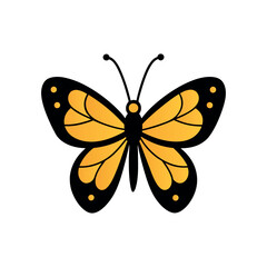 Butterfly vector icon, butterfly logo, butterfly isolated on a white background, vector illustrations.