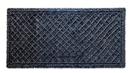 A durable, rubber door mat with a simple, textured design and a rugged, weather-resistant surface, isolated on a white background
