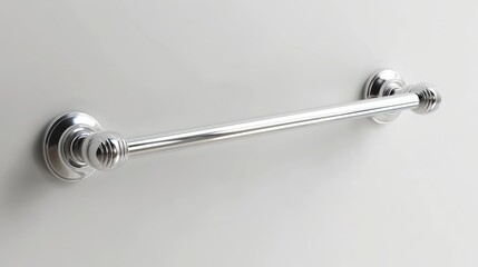 A elegant bathroom towel bars, isolated on a white background