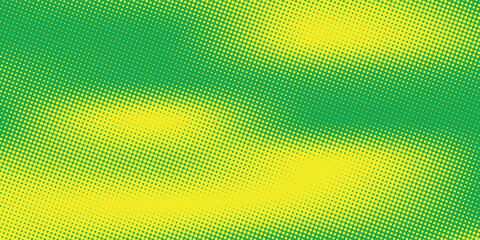 Dots halftone yellow green color pattern gradient texture background.