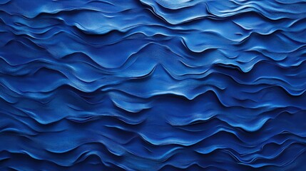 Fototapeta premium Rippled ocean texture in deep blue