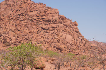 Namibia's stones - geological features of the desert.