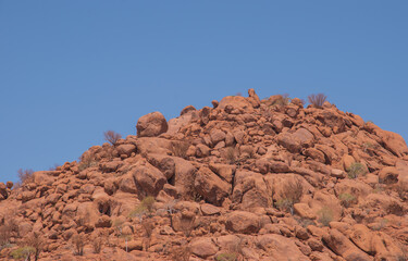 Namibia's stones - geological features of the desert.
