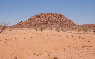 Namibia's stones - geological features of the desert.