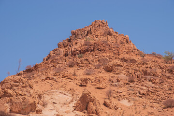 Namibia's stones - geological features of the desert.
