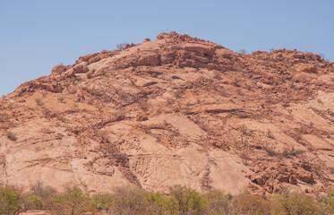 Namibia's stones - geological features of the desert.