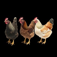 Fototapeta premium chicken and hen