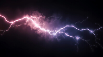 Elegant Flash of Lightning Against a Dark Mystical Background