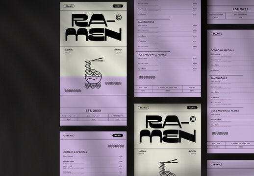 Ramen Menu