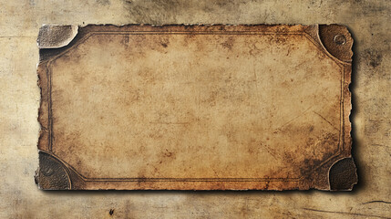 Fototapeta premium An old, blank ticket.