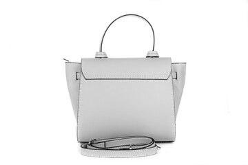Bag clutch isolated on white fashion leather