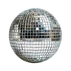 Disco Ball on a transparent background. mirror ball for nightclub and party in PNG format - obrazy, fototapety, plakaty
