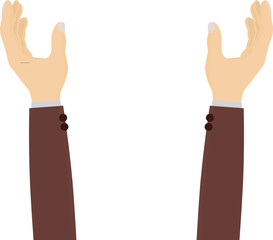 Illustration of Human Hand Reaching Out Gesture