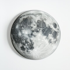 Full moon png isolated on transparent background clipping path