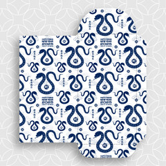 Chinese new year 2025 lucky red envelope money pocket on color background for the year of the Snake