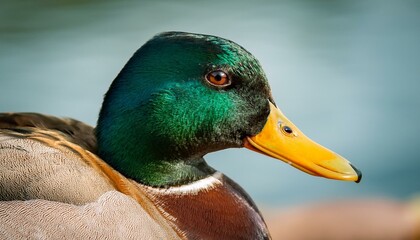 Obraz premium male mallard wild duck scient. name Anas platyrhynchos bird anim